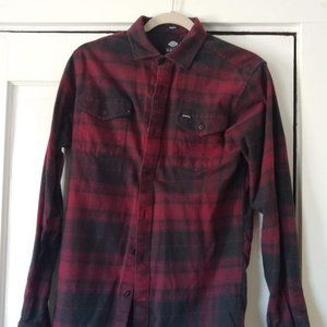 Dickies  67 Collection Plum Flannel Shirt  Men's Small Slim Fit